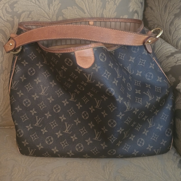 Louis Vuitton Handbags - Louis Vuitton Monogram Delightful Bag in Brown and Tan Leather